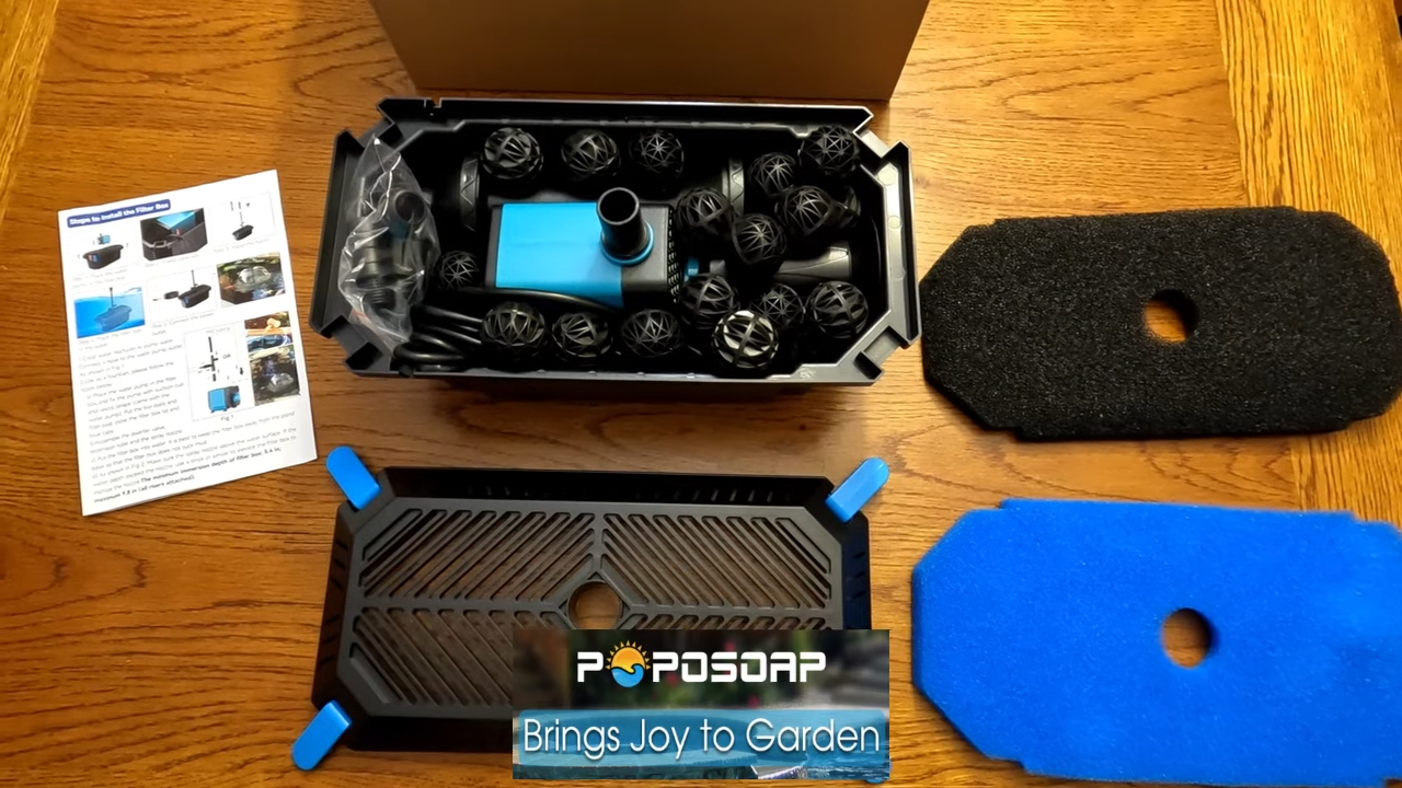 Impressive Test Of The POPOSOAP Pond Pump and Filter