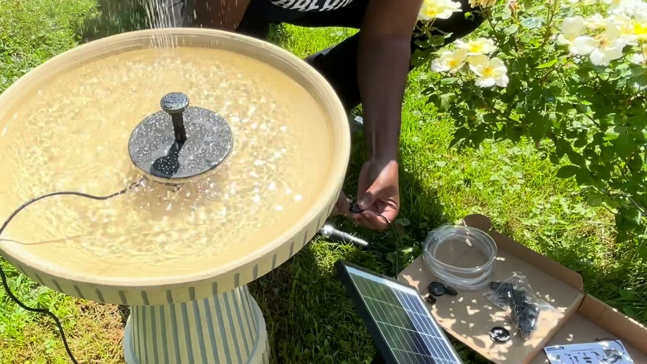 New favorite in the garden: First experience with Poposoap solar fountain pump