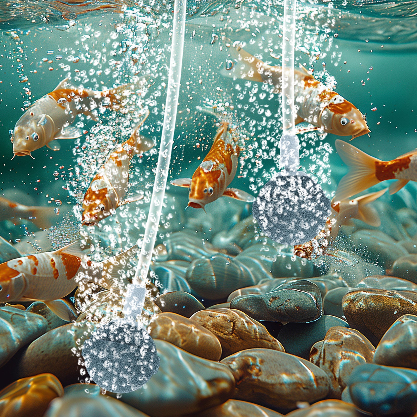 Poposoap Pond Aerator – 15W Solar Oxygen Pump for Outdoor Fish Ponds