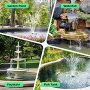 35W Solar Water Fountain Pump for Garden Pond Waterfall Fountain Fish Tank