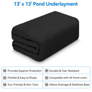 7′ x 7′ Pond Advanced Kit | 5-in-1 Filter, Waterfall, Lights, Pond Liner & Underlayment