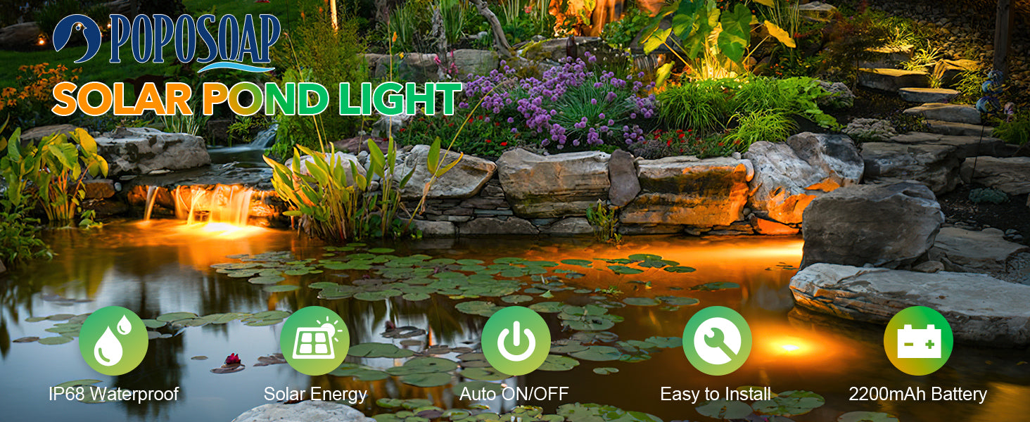Solar Pond Light – Transform Your Garden at Night