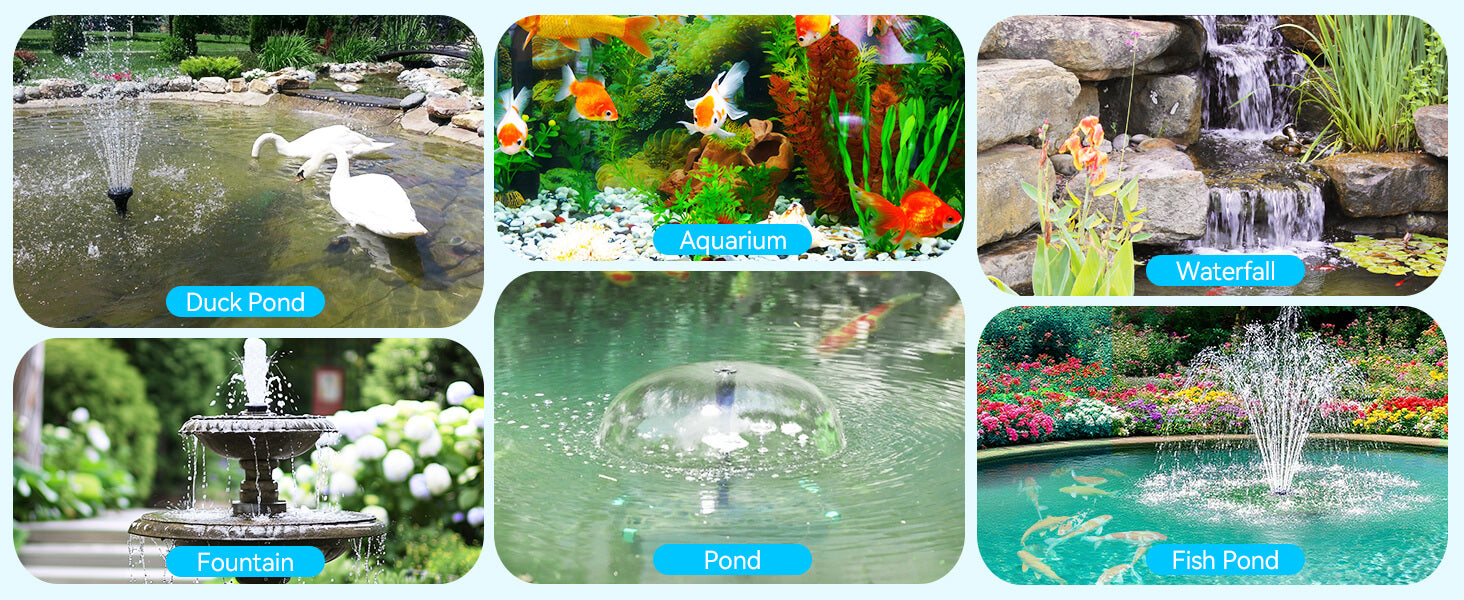 Perfect for Ponds, Fountains & Water Features