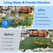 P35530 55W 580GPH Solar Pond Filter & Fountain Kit