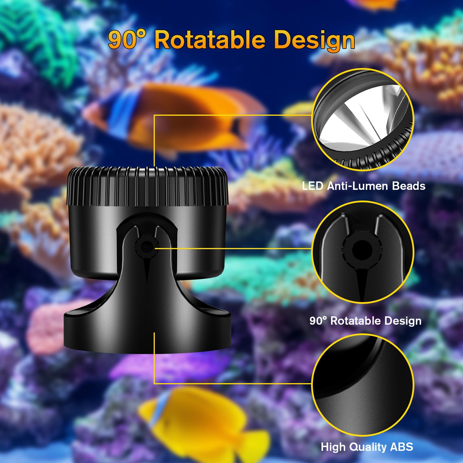 6-Head Warmwhite Underwater Electric Pond Lights