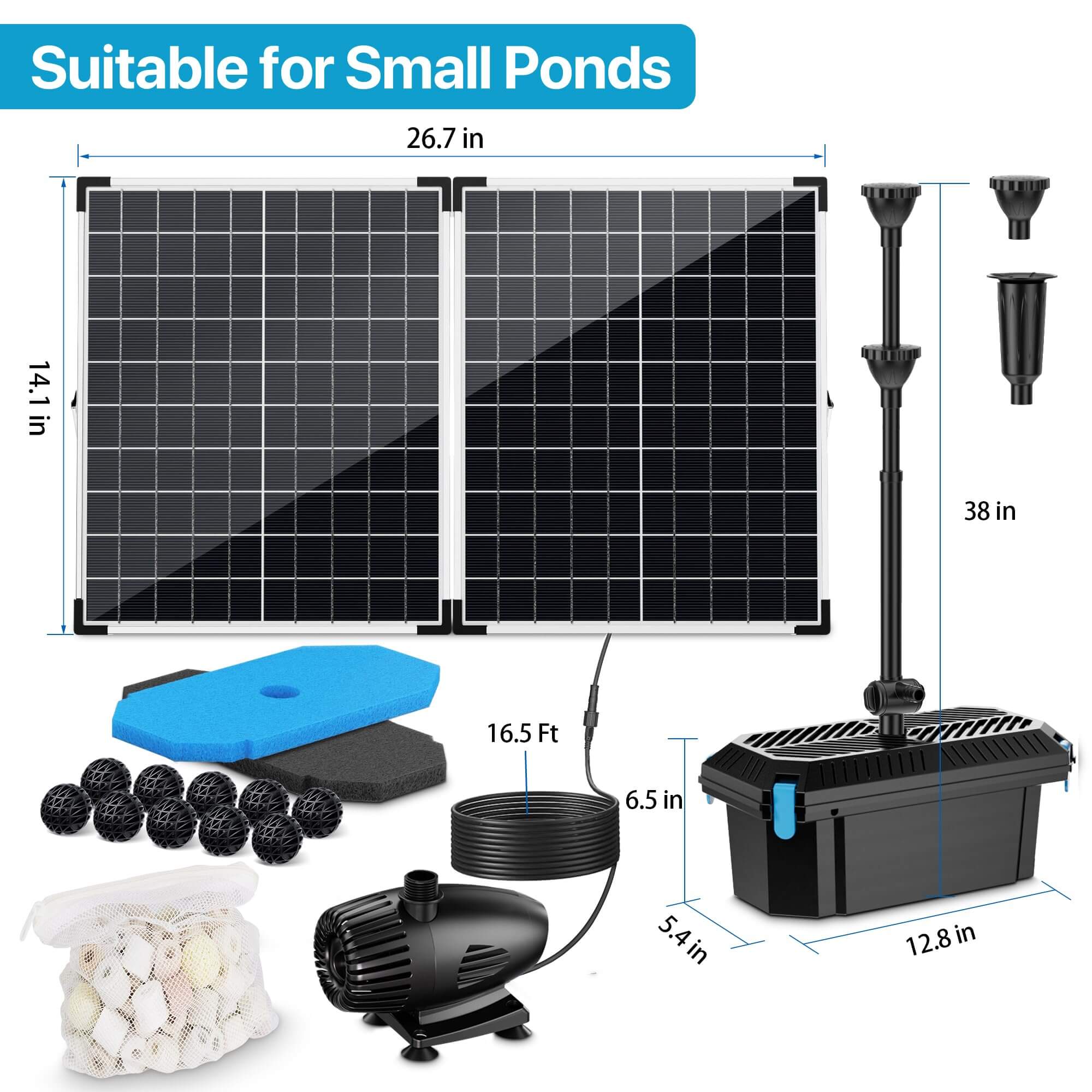 solar pond pump and filter combo,solar pond filter kit,solar pond filter system
