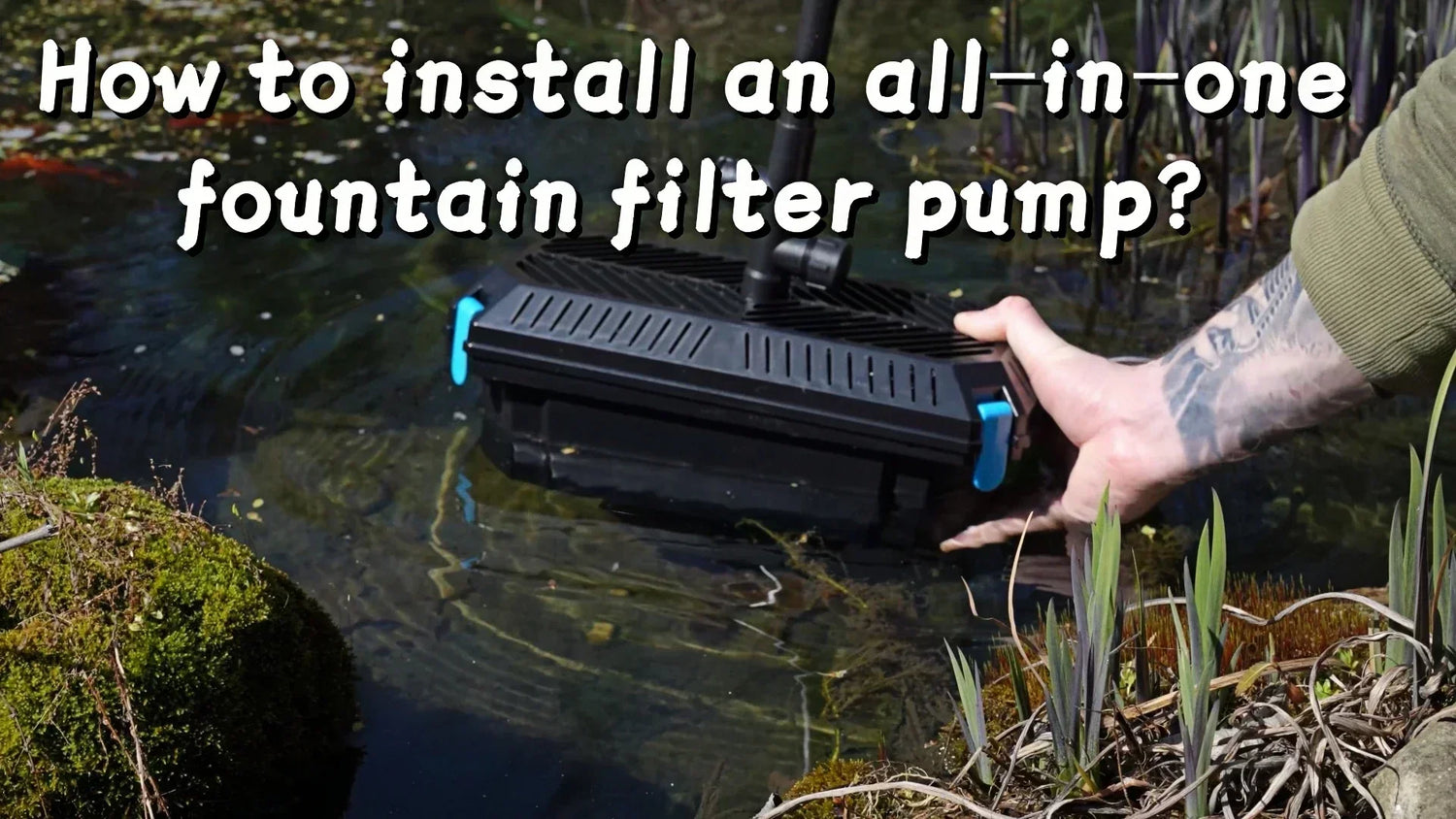 How to install an all-in-one fountain filter pump