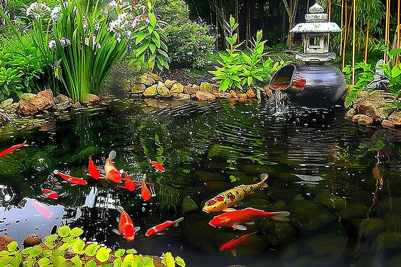 The Ideal Pairing – Koi Fish and Pond Plants