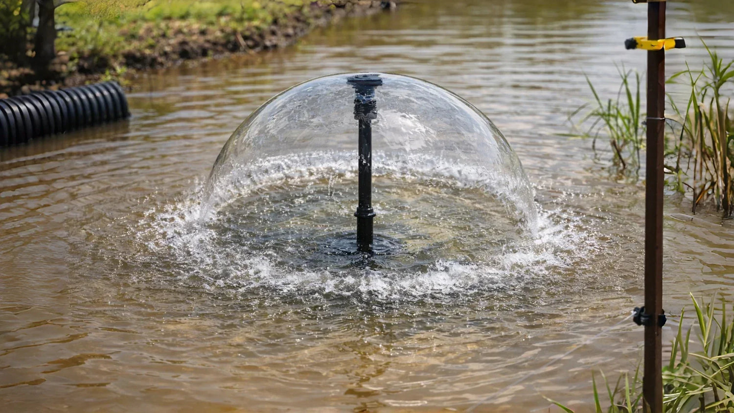 Solar Pond Fountain - Peaceful Fresh