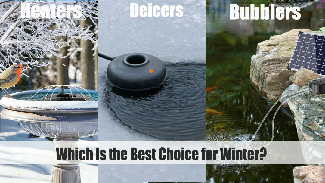pond heater winter
