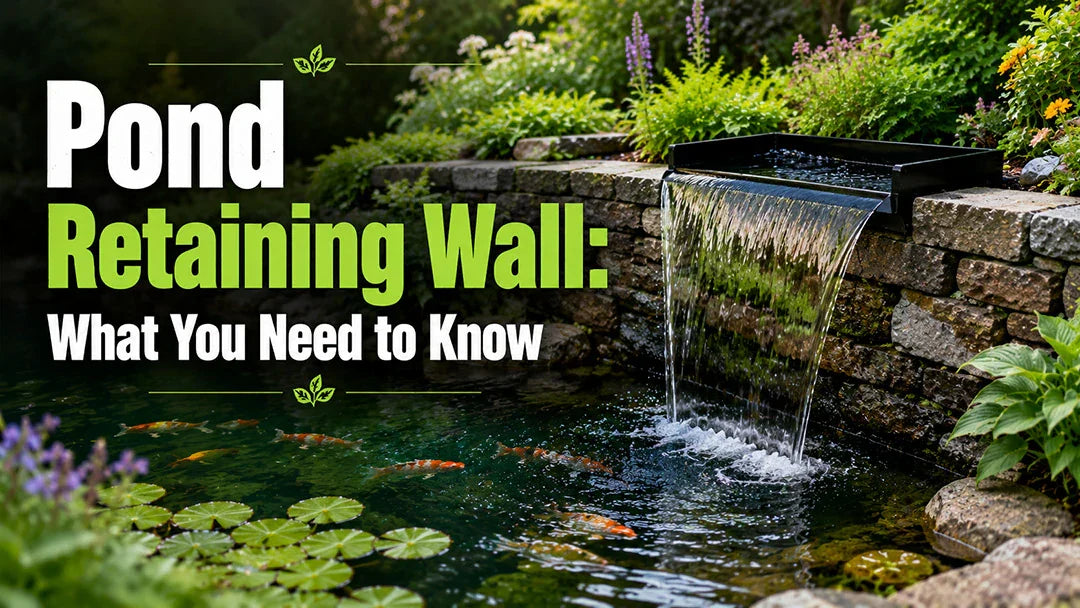Pond Retaining Wall Ideas for Stronger & Safer Backyard Ponds