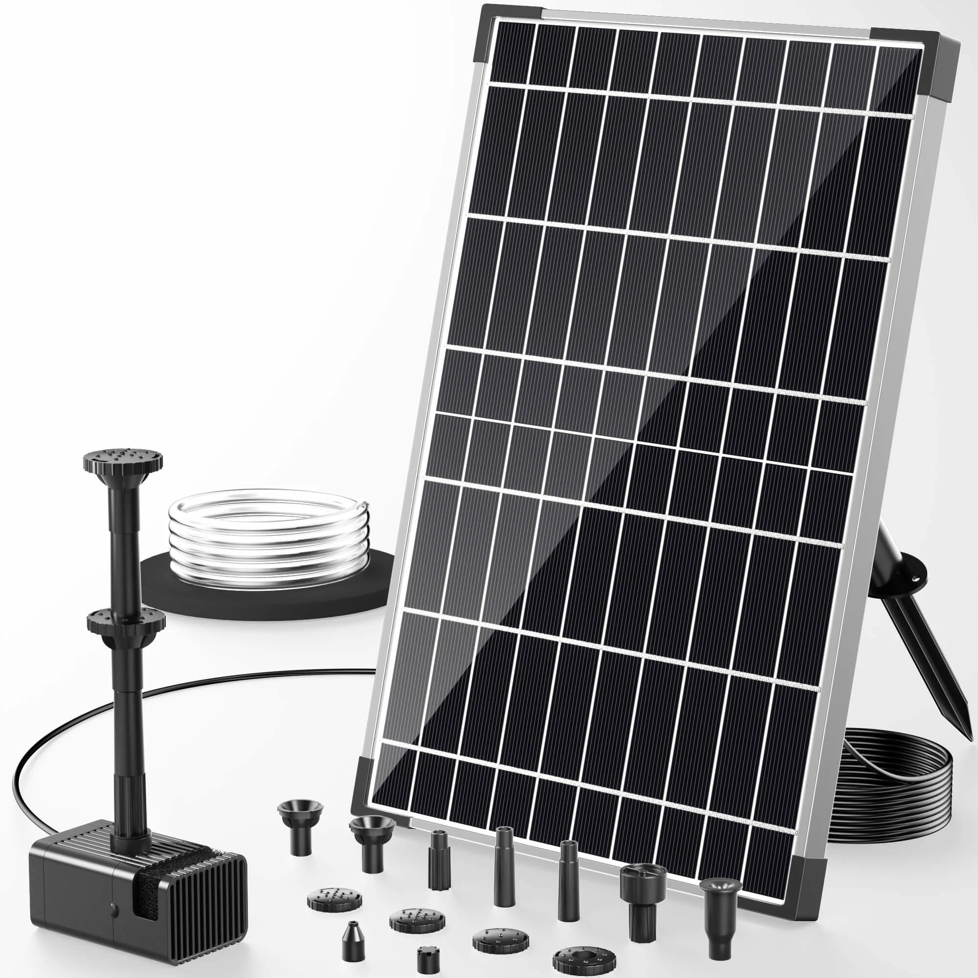 12W Solar Bird Bath Fountain Pump with Battery