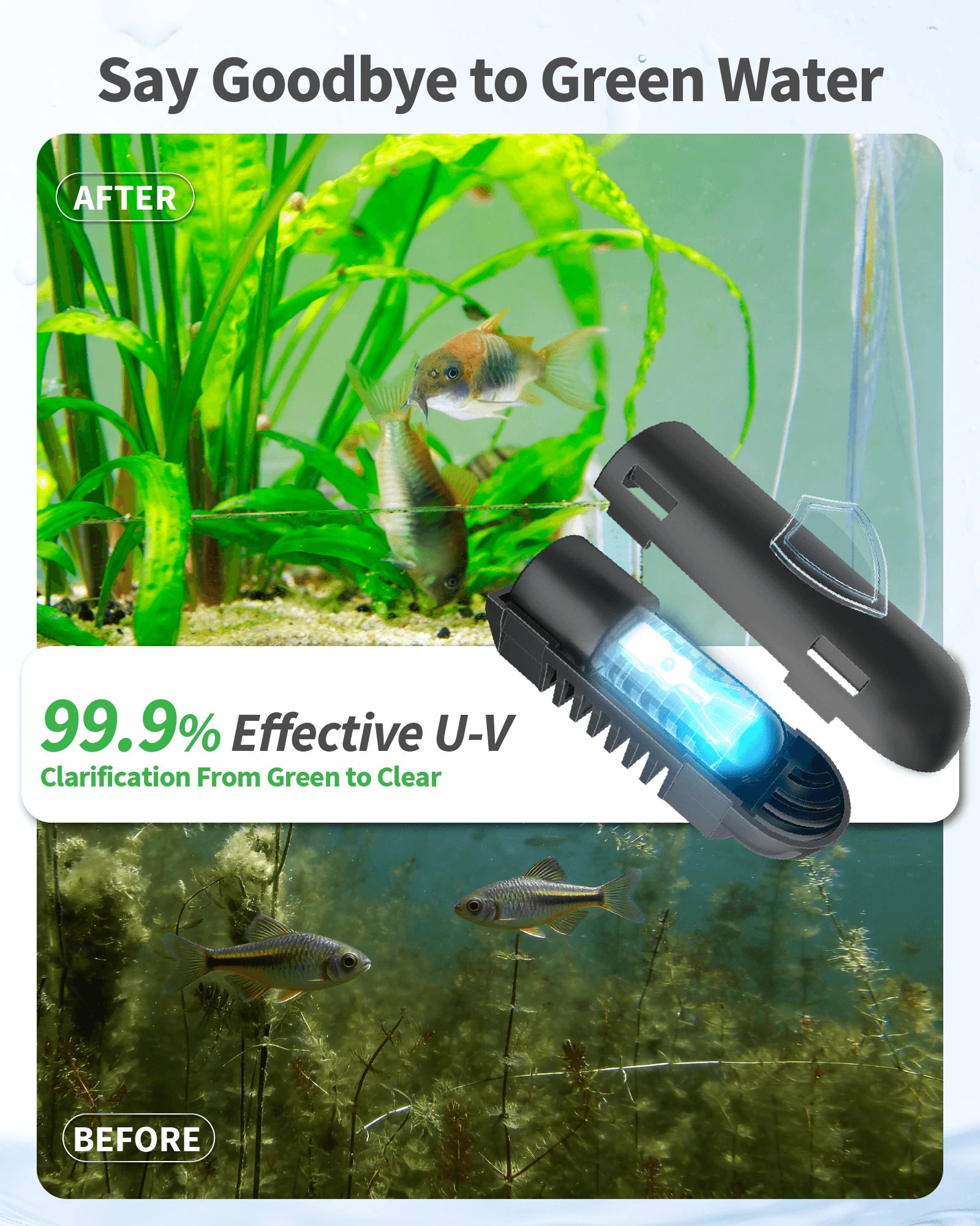 SPF300 40W 660GPH AC Pond Filter Fountain with Light