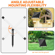 30W Solar Water Fountain Pump (Orange) - Angle djustable Mounting Flexibility