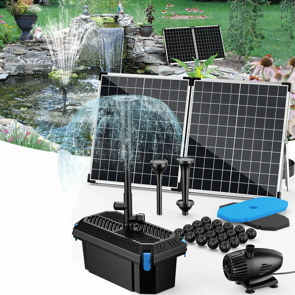 SPF326 55W 580GPH Solar Pond Filter Fountain