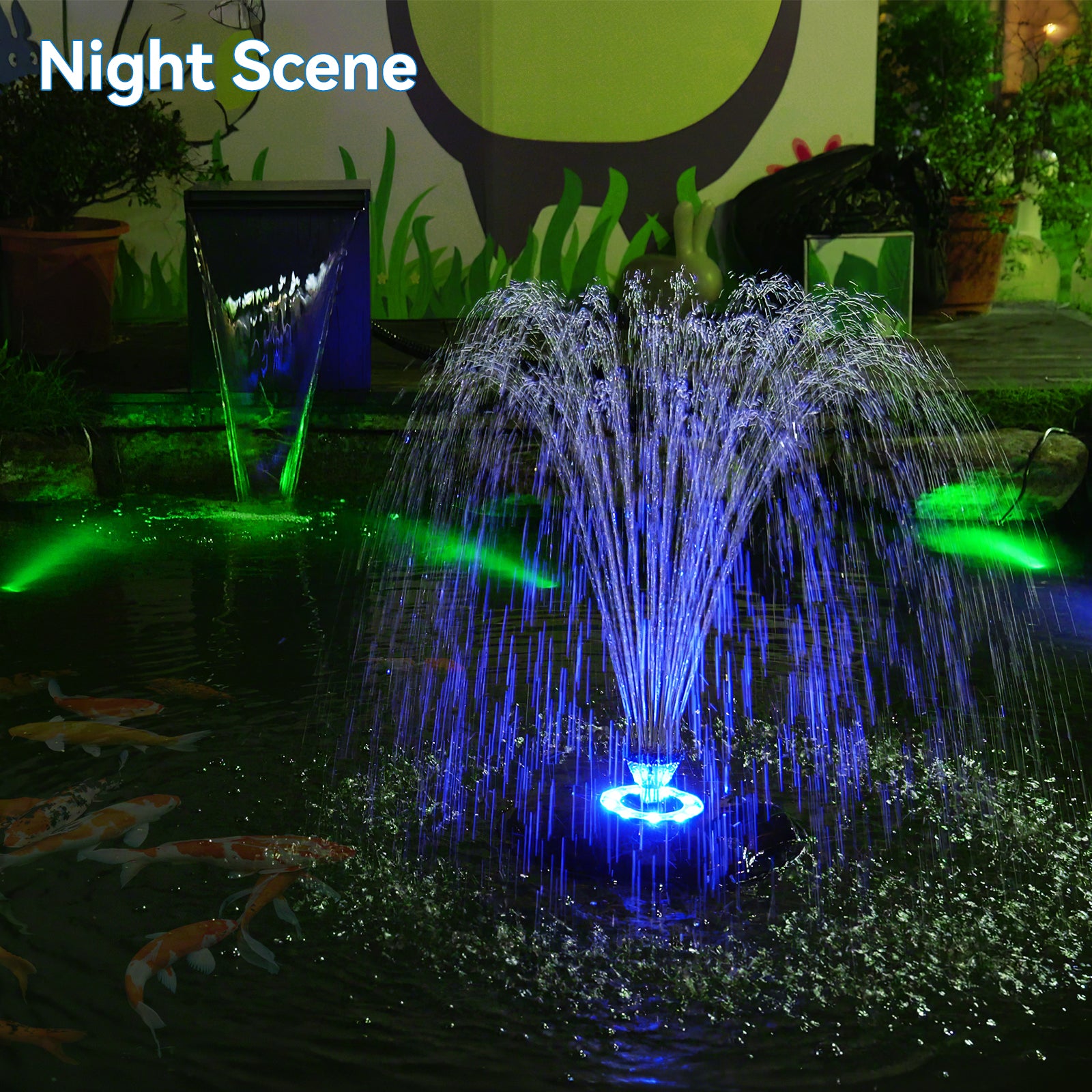 6′ x 6′ Pond Pro Kit | 5-in-1 Filter, Waterfall, Lights, Pond Liner & Underlayment