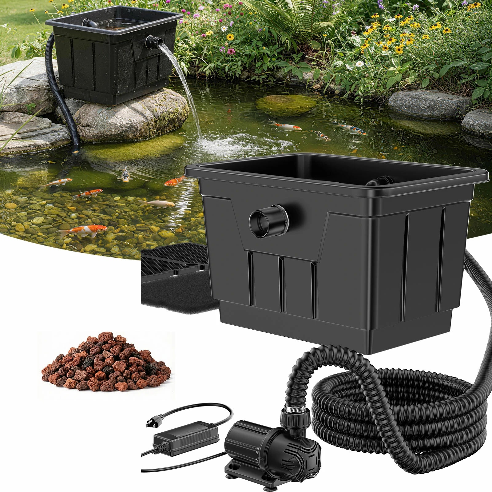 PF580 1200GPH Pond Filtration System for Ponds