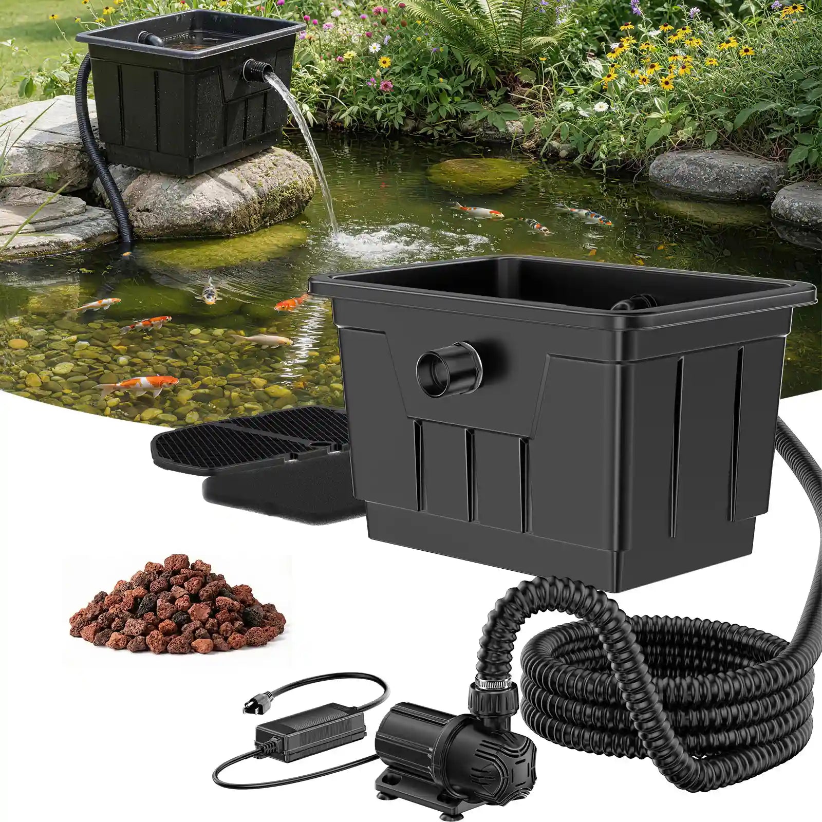 1200GPH Pond Filtration System for Ponds