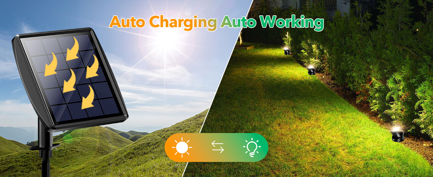 The Solar Pond Lights Can auto Charging at Day Time and Auto Light Up at Night