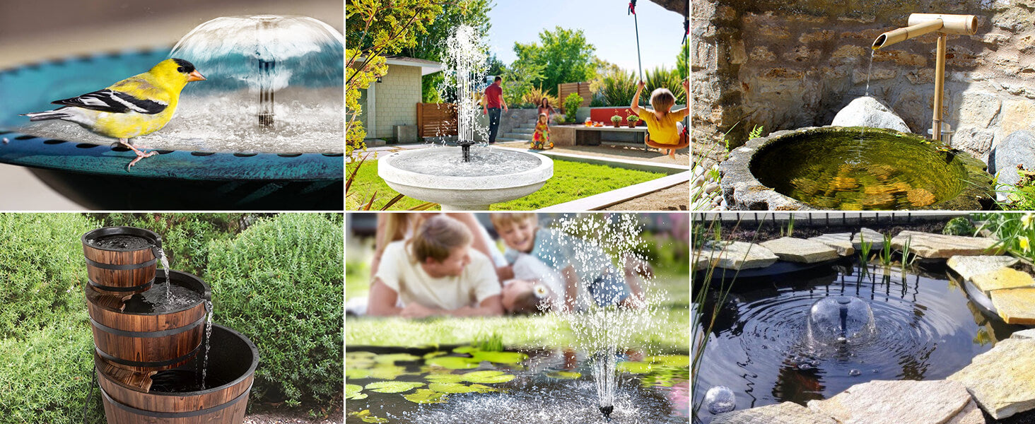 Compact waterfall water feature scenario