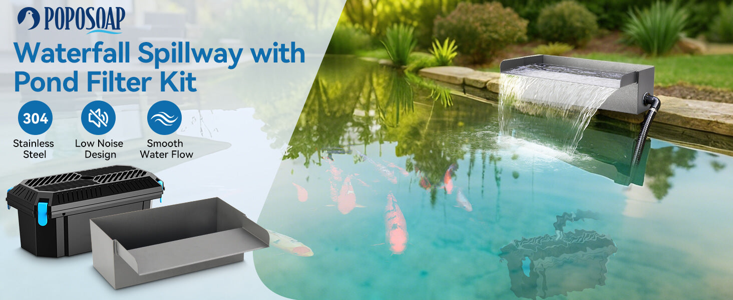 All-in-One Water Feature Solution with High-Performance Pump &amp; Filter