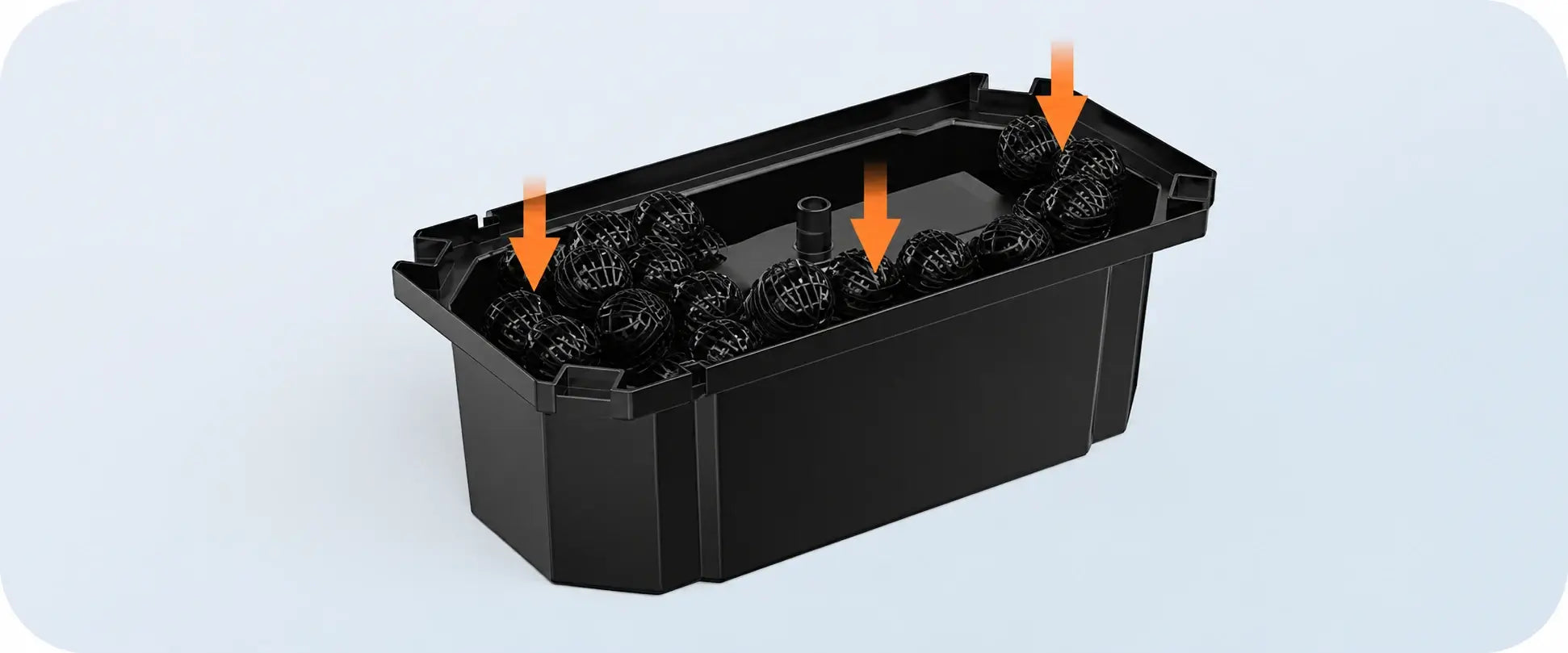 Step 2: Add filter-balls