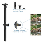 POPOSOAP Fountain Pump Nozzle Kit - 8PCS Water Fountain Spray Head Set Adjustable