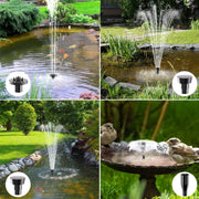 POPOSOAP Fountain Pump Nozzle Kit - 8PCS Water Fountain Spray Head Set Display