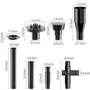 POPOSOAP Fountain Pump Nozzle Kit - 8PCS Water Fountain Spray Head Set Size