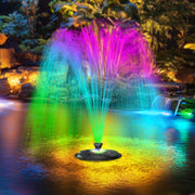 45W 660GPH Floating Fountain with LED Lights