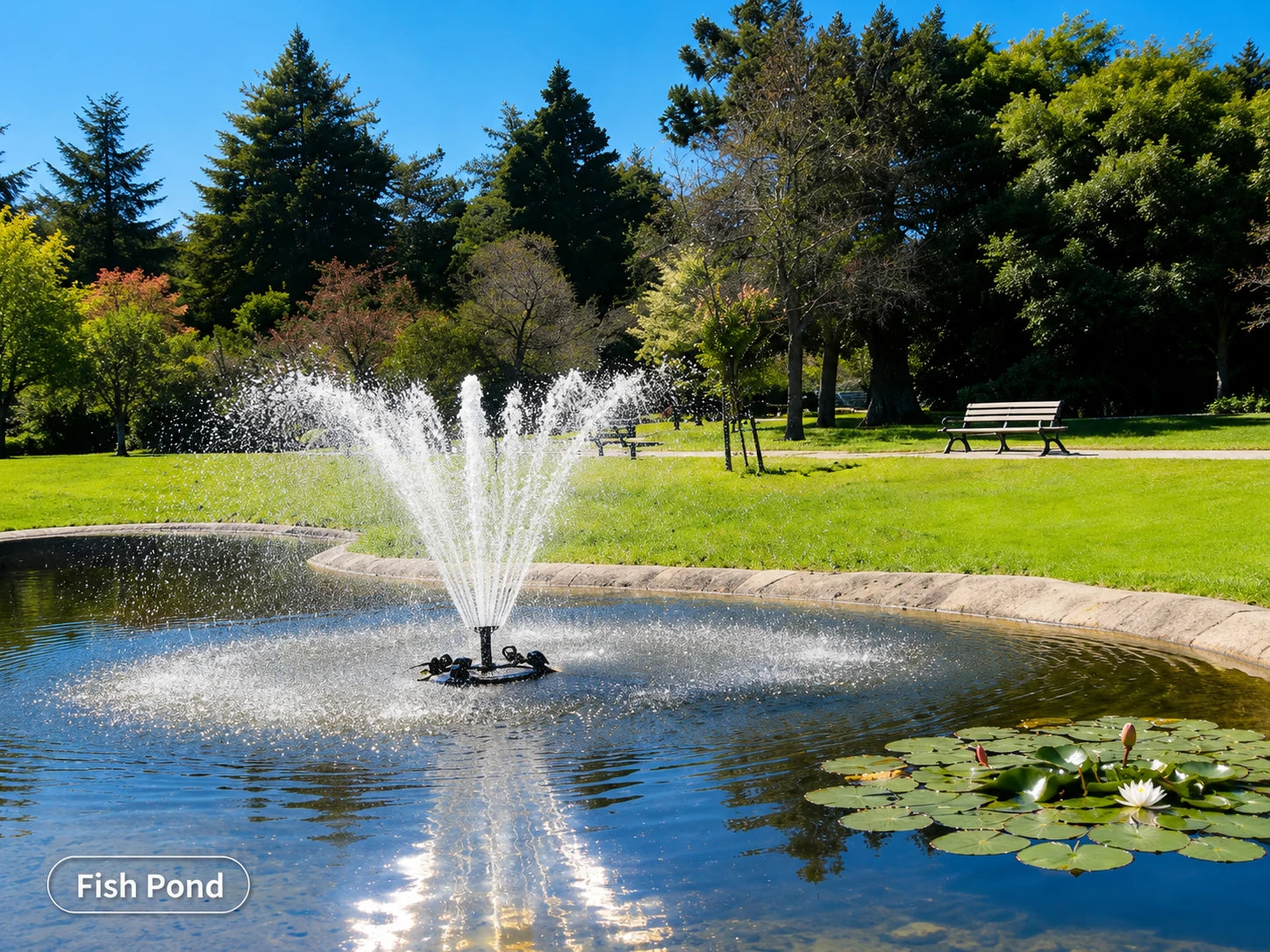 floating fountain pump for fish pond