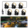 6-in-1 Warm White Underwater Pond Lights