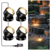 4-in-1 Warm White Underwater Pond Lights
