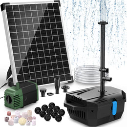 P3202 20W 280GPH Solar Pond Filter & Fountain Kit