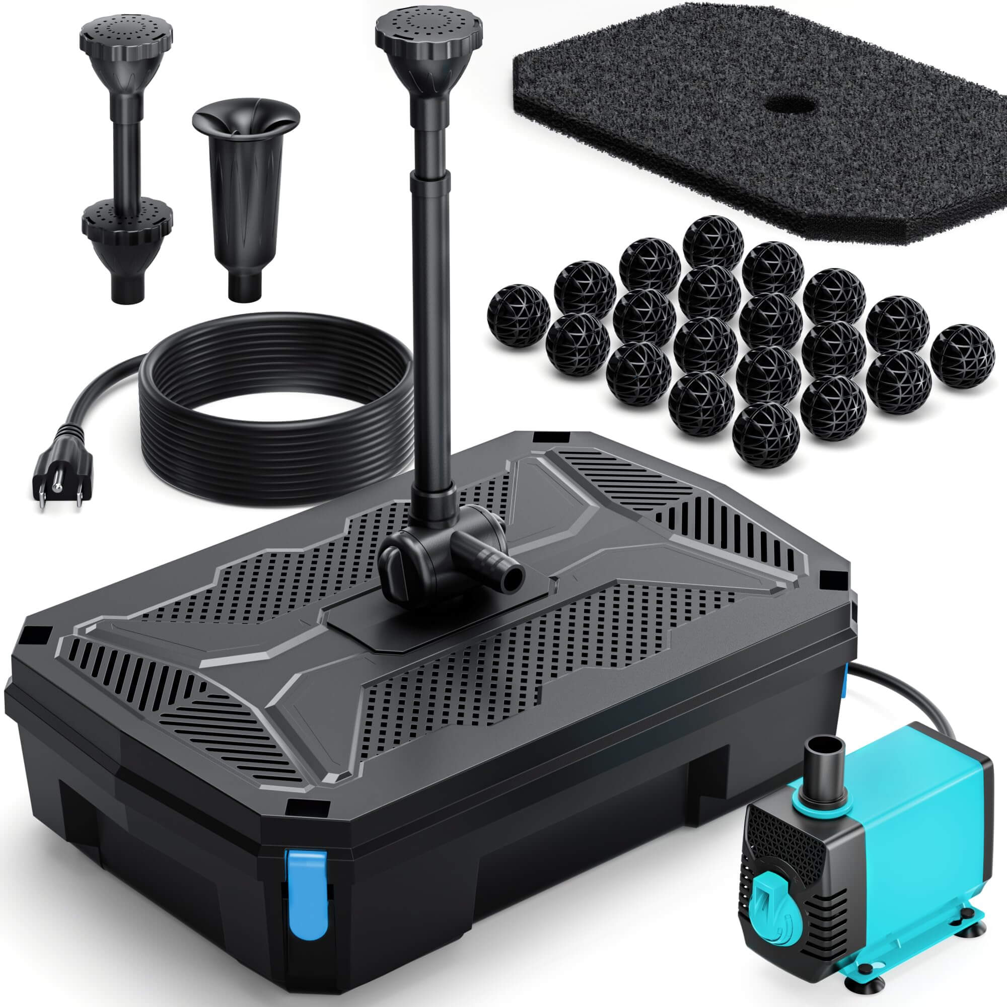 P2390 40W 660GPH AC Pond Filter Fountain