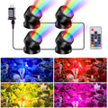 4-Head Colored Underwater Electric Pond Lights