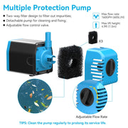 12W 160GPH Solar Water Fountain Pump