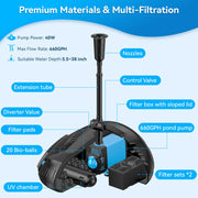 P2300 40W 660GPH AC Pond Filter & Fountain Kit