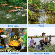 15W Solar Pond Aerator with 4400mAh Battery