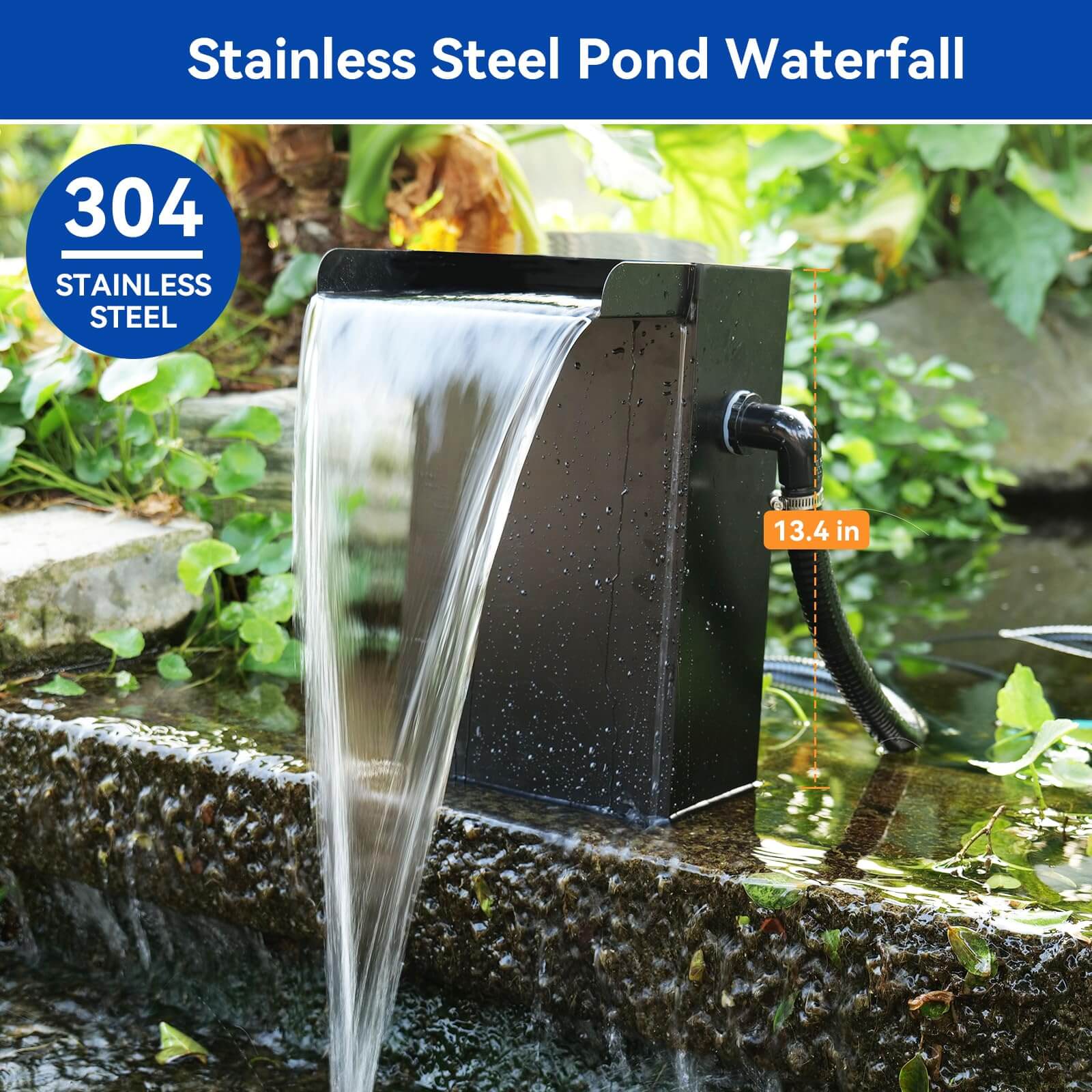 outdoor solar waterfalls,solar powered outdoor waterfall,solar powered waterfall kit
