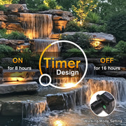 4-Head Warmwhite AC Underwater Pond Lights