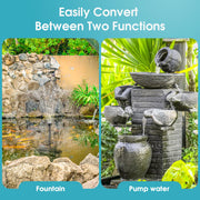 P2326D 40W 660GPH AC Pond Filter & Fountain with Light Kit