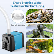 10W 120GPH Solar Water Fountain Pump