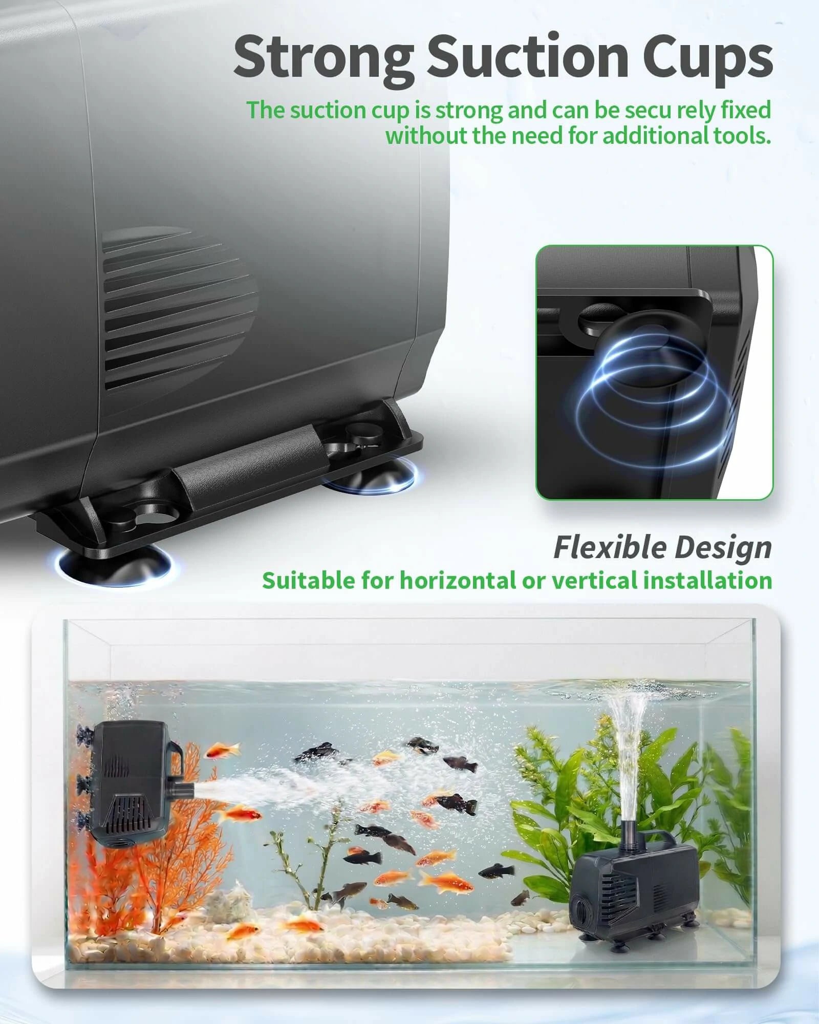 24W 400GPH Submersible Water Pump