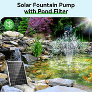 P3303 30W 320GPH Solar Pond Filter & Fountain Kit