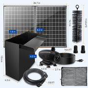 55W Solar Panel 40W 580GPH 8