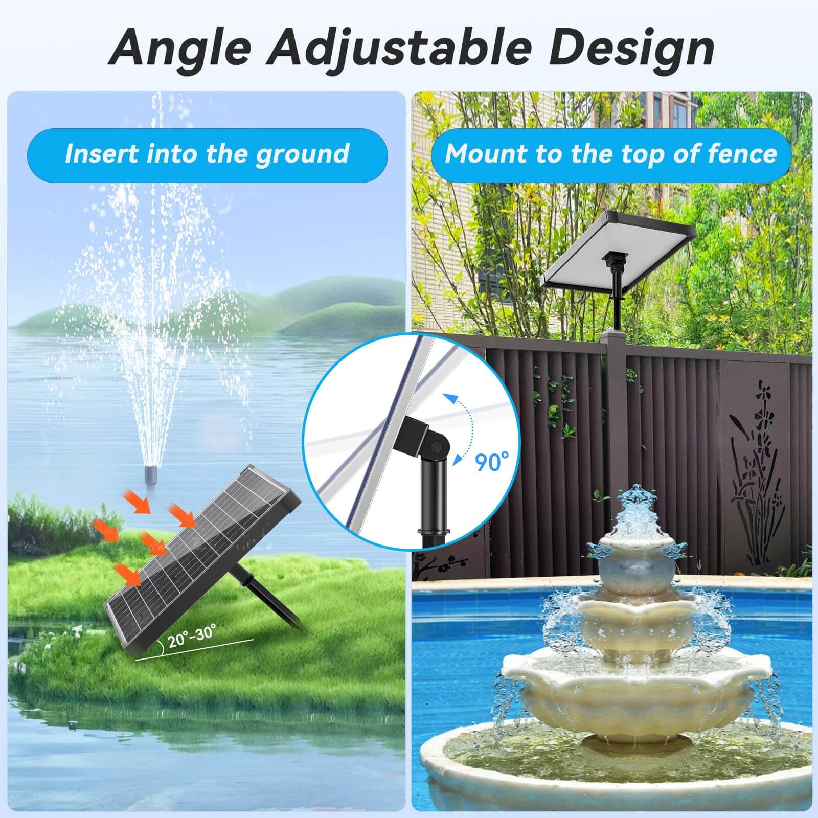 320 gph fountain pump,solar submersible fountain pump,solar power fountain pumps,solar fountain water pump
