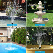 12W 160GPH Solar Water Fountain Pump