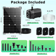 45W 340GPH Solar Water Fountain Pump