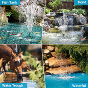 P3703 70W 680GPH Solar Pond Filter & Fountain Kit